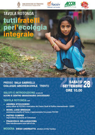 TAVOLA ROTONDA: Tutti fratelli per l’ecologia integrale
