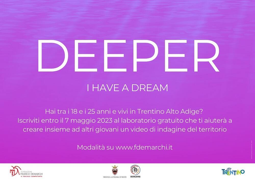 Immagine: Cartolina Deeper 2023 - grafica Alessandra Benacchio