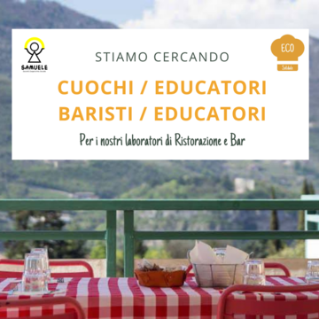 Cercasi educatori e professionisti per il settore Ristorazione e Bar