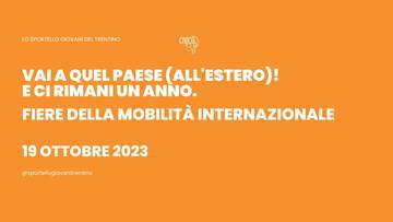 Vai a quel Paese (all'estero)! E ci rimani un anno.