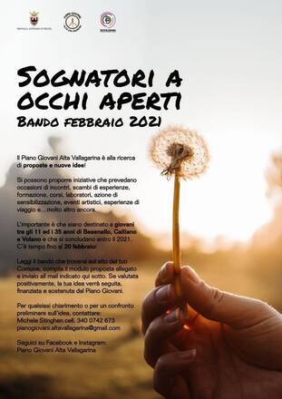 Bando "Sognatori a occhi aperti" 