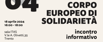 Incontro Informativo Corpo Europeo di Solidarietà