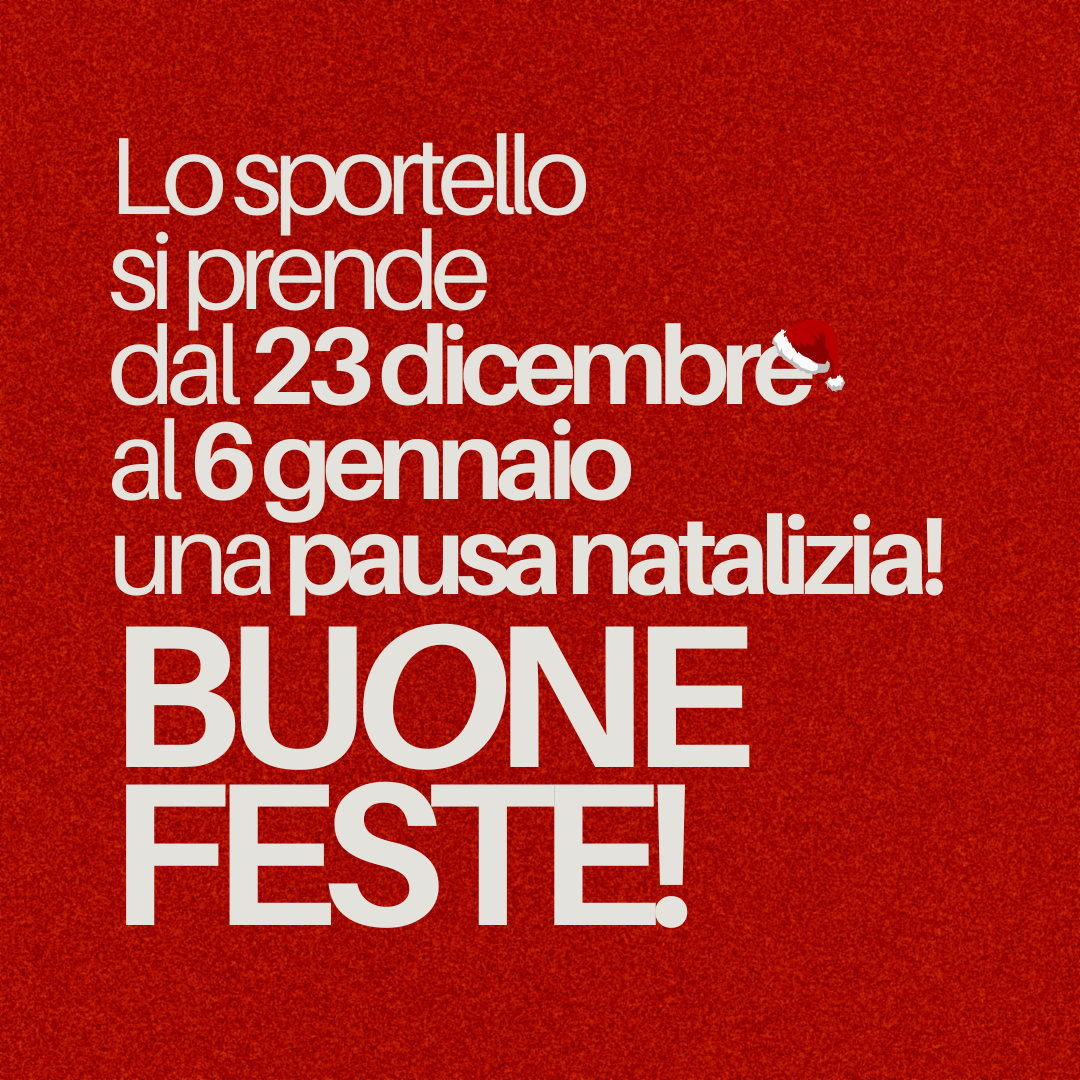 Immagine: Chiusura Natalizia Sportello 